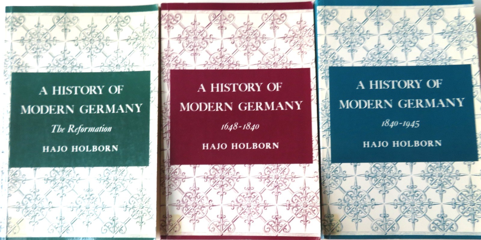 A History of Modern Germany Hajo Holborn Vol. 1-3 paperback