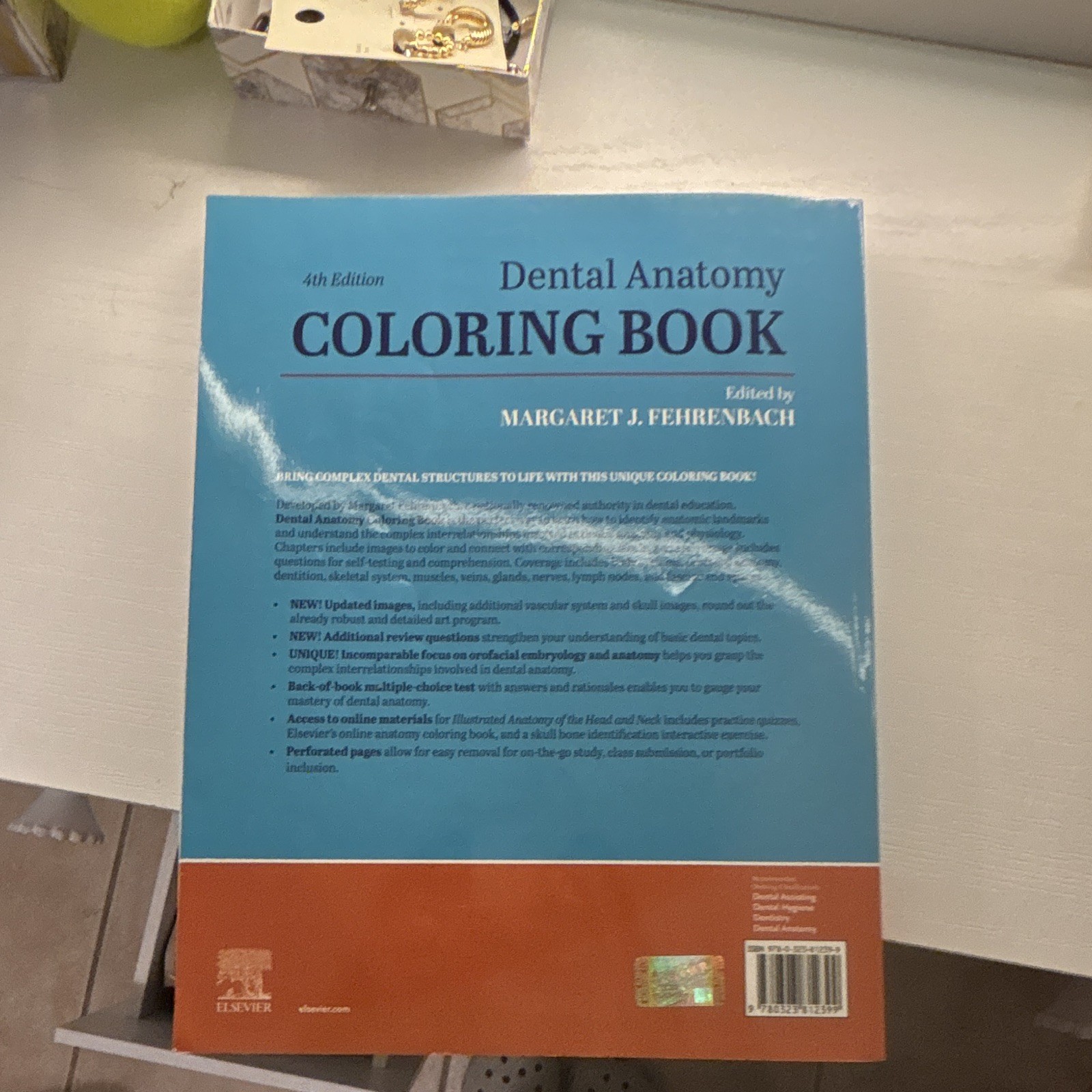 Elsevier Dental Anatomy Coloring Book 4th Ed PB Margaret J. Fehrenbach 2021