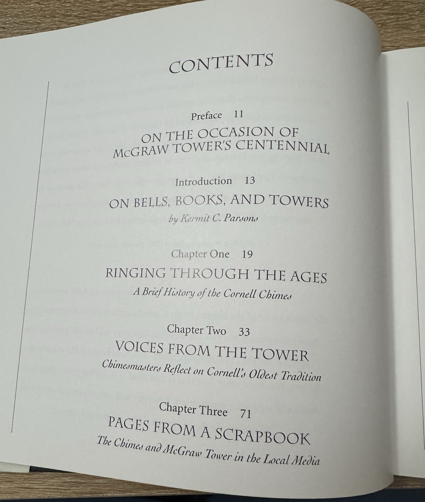 Cornell University Chimes McGrath Tower, 100th Anniversary, Hardcover