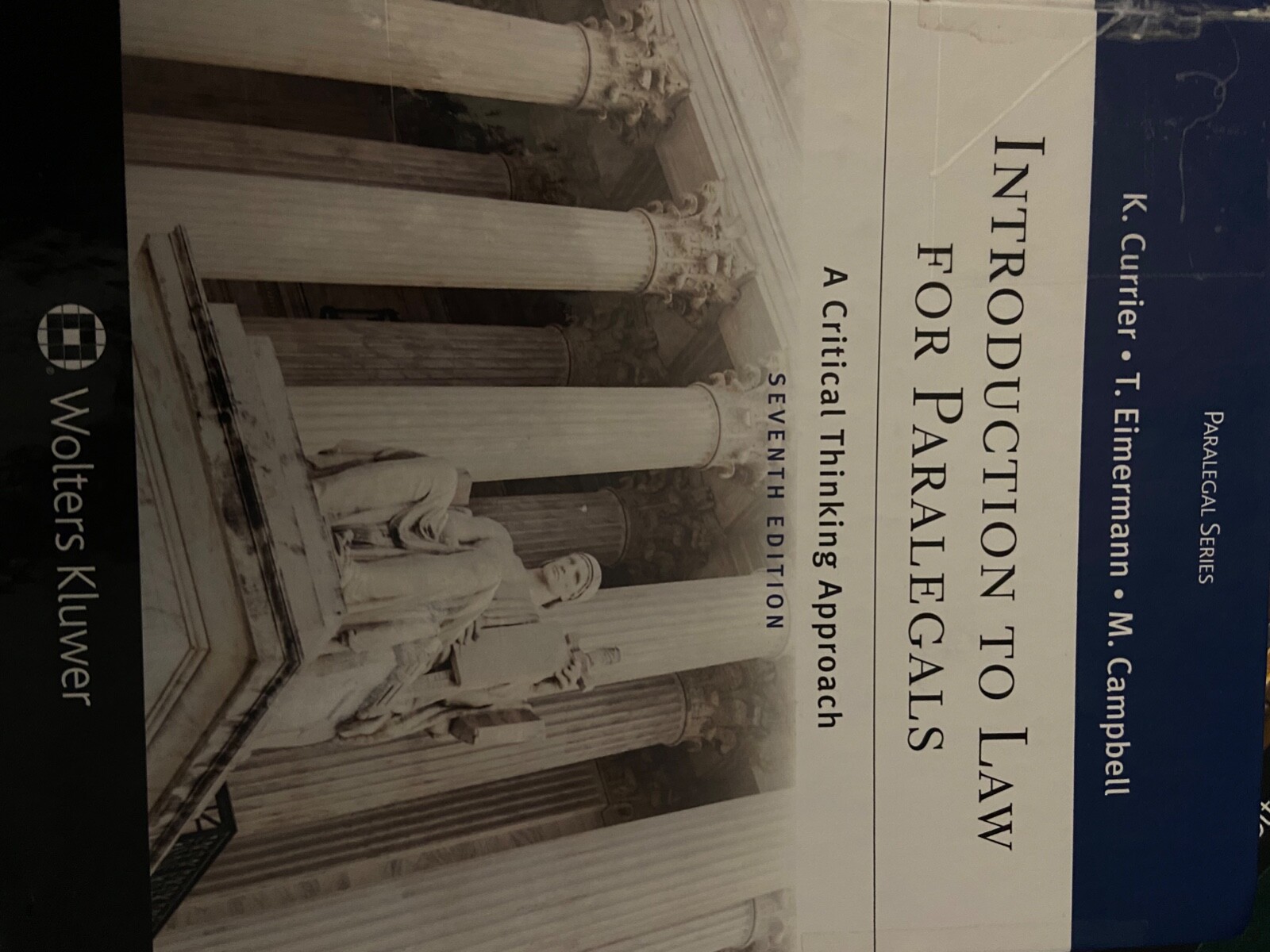 Aspen Paralegal Ser.: Introduction to Law for Paralegals : A Critical…