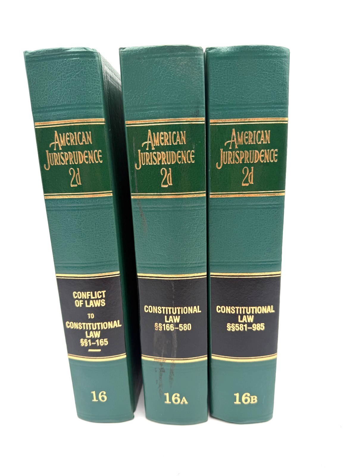 American Jurisprudence 2d Volumes Vintage Legal Law Books 3 Set 16 16A 16B 1998