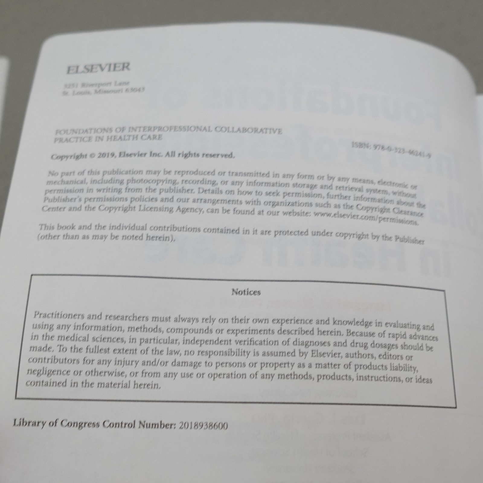 Foundations of Interprofessional Collaborative Practice in Health Care Paperback