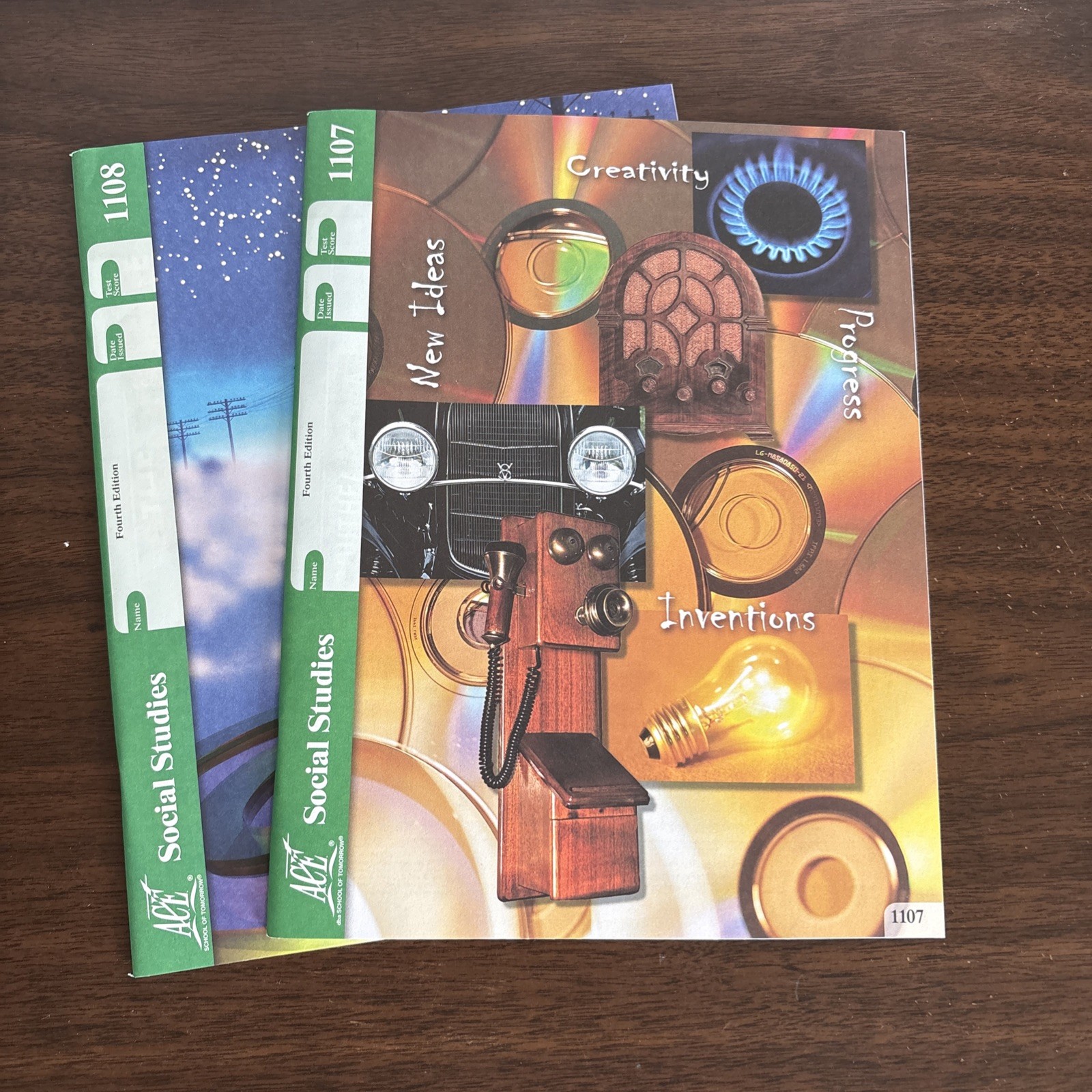 School of Tomorrow Ace Social Studies PACEs 1107 & 1108 Unused 4th Edition
