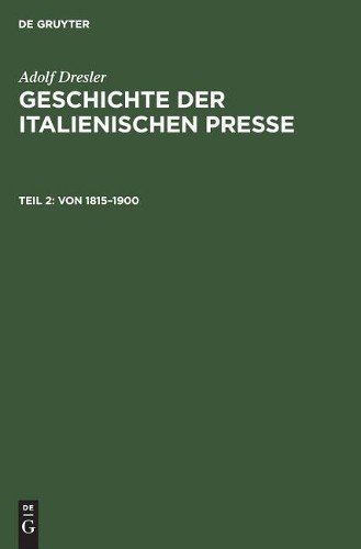Adolf Dresler Von 1815-1900 (Hardback)