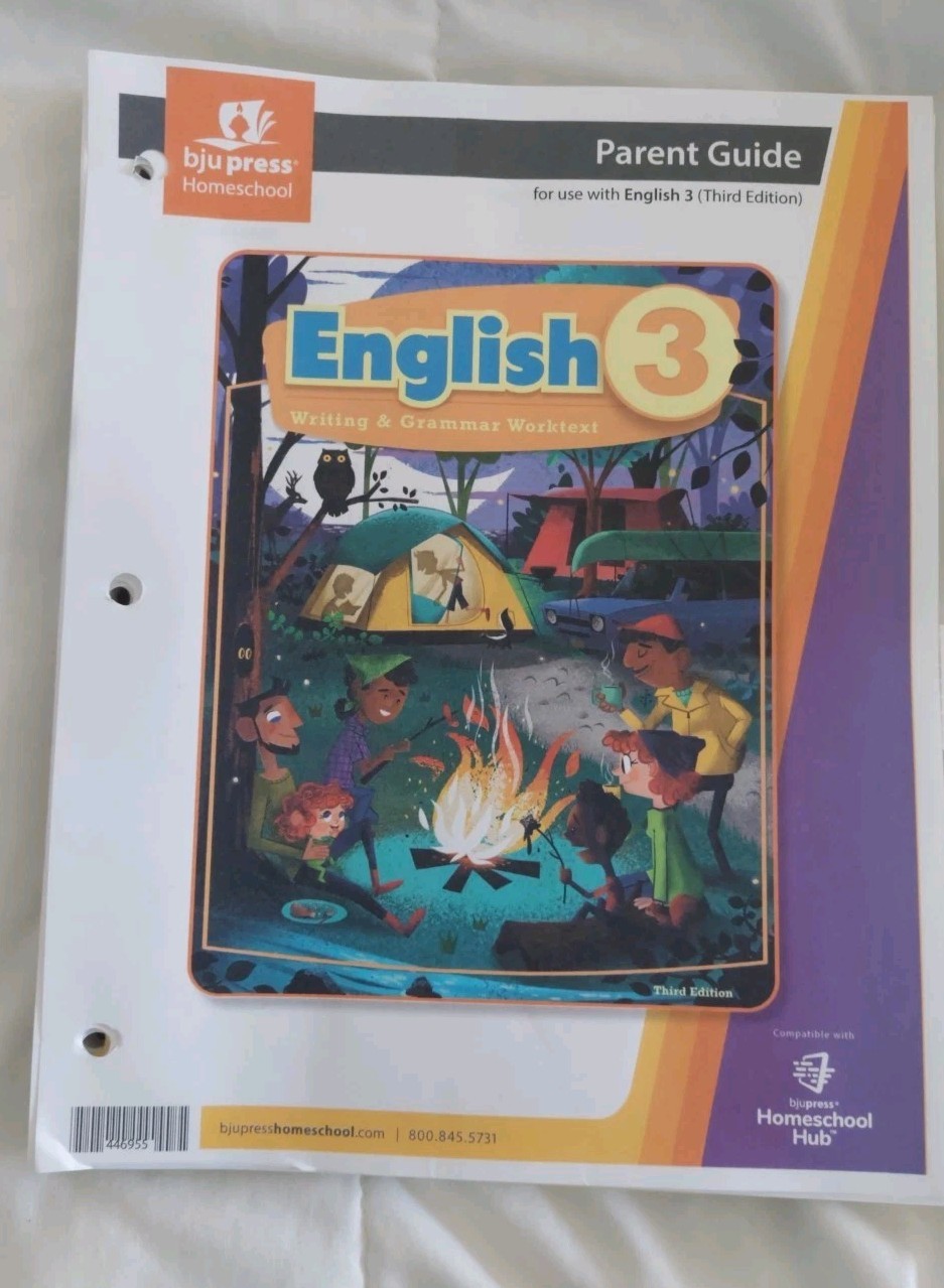 BJU Press English 3 Parent Guide 3rd Edition 446955 Bob Jones Third Edition