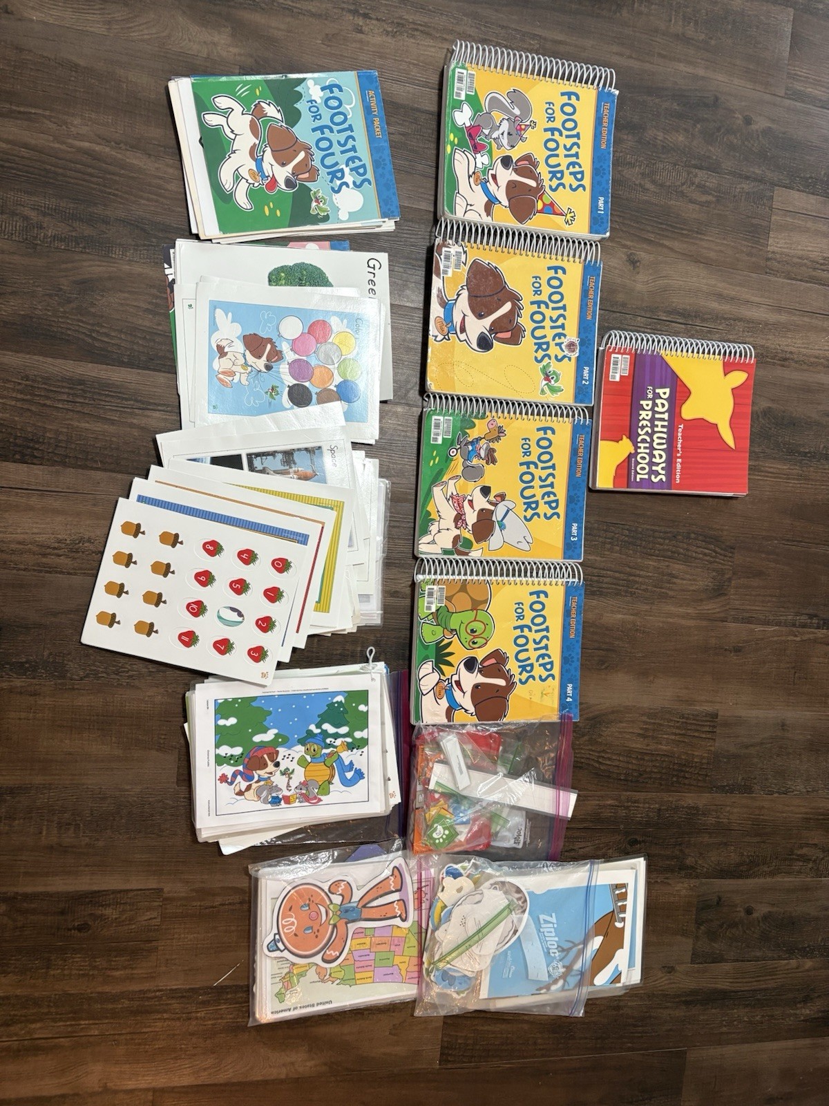 Bob Jones Univ Footsteps for Fours Teacher’s Edition Parts 1-4 + Pathways