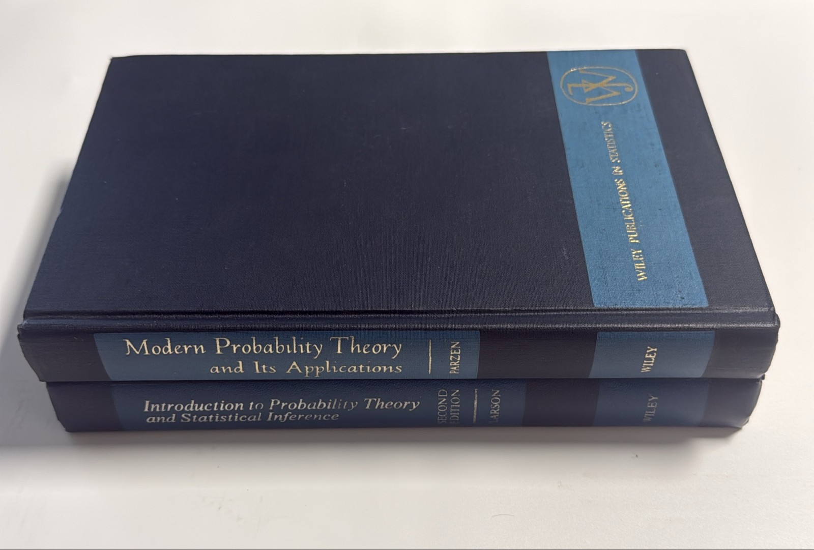 Vintage Wiley Probability Theory Textbook Lot Hardcover Parzen Larson 2 Books