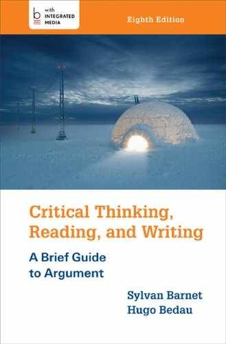 Critical Thinking, Reading, and – Paperback, by Barnet Sylvan; Bedau – Very Good
