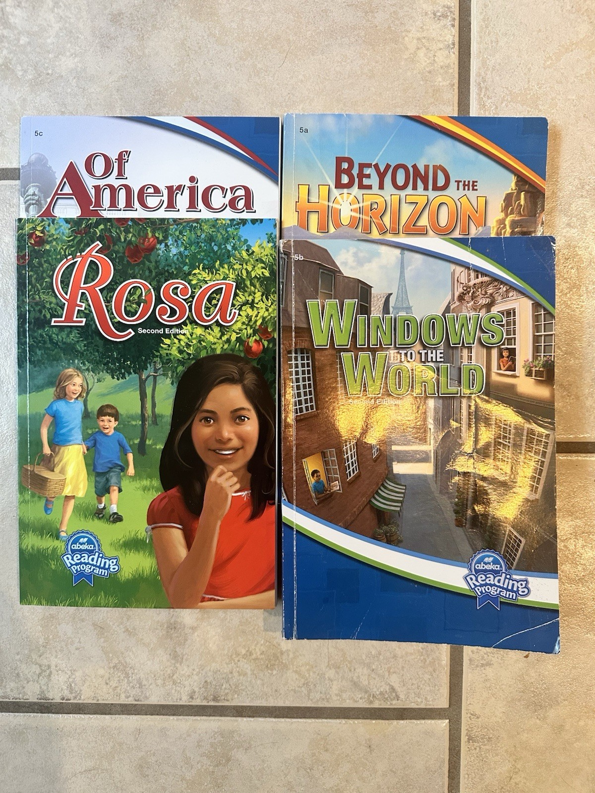 ￼Abeka Reading Program Fifth Grade Readers Four Books ￼