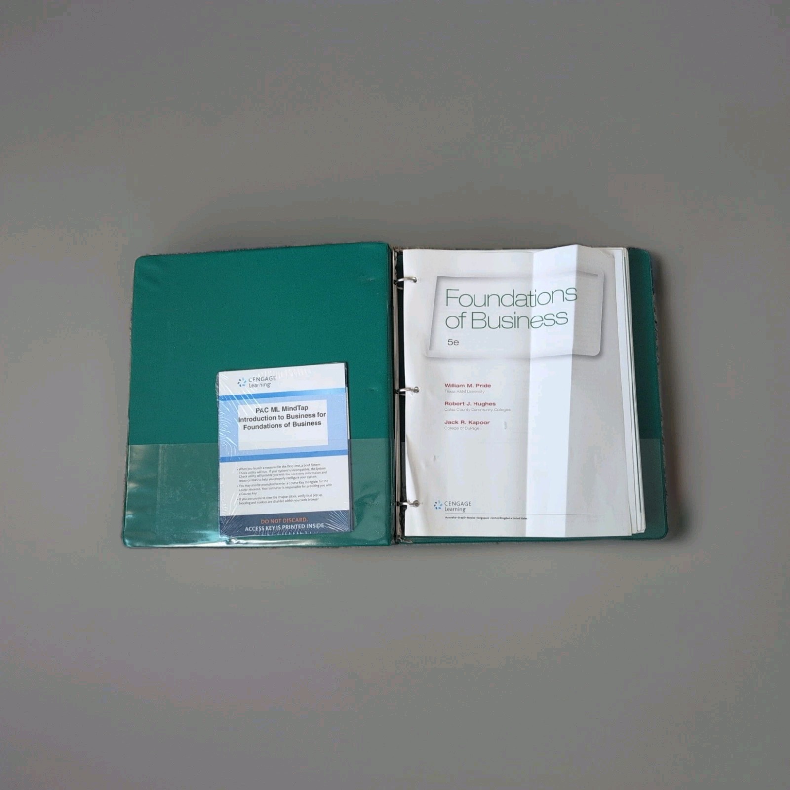 Foundations of Business by Jack R. Kapoor, William M. Pride and Robert J. Hughes