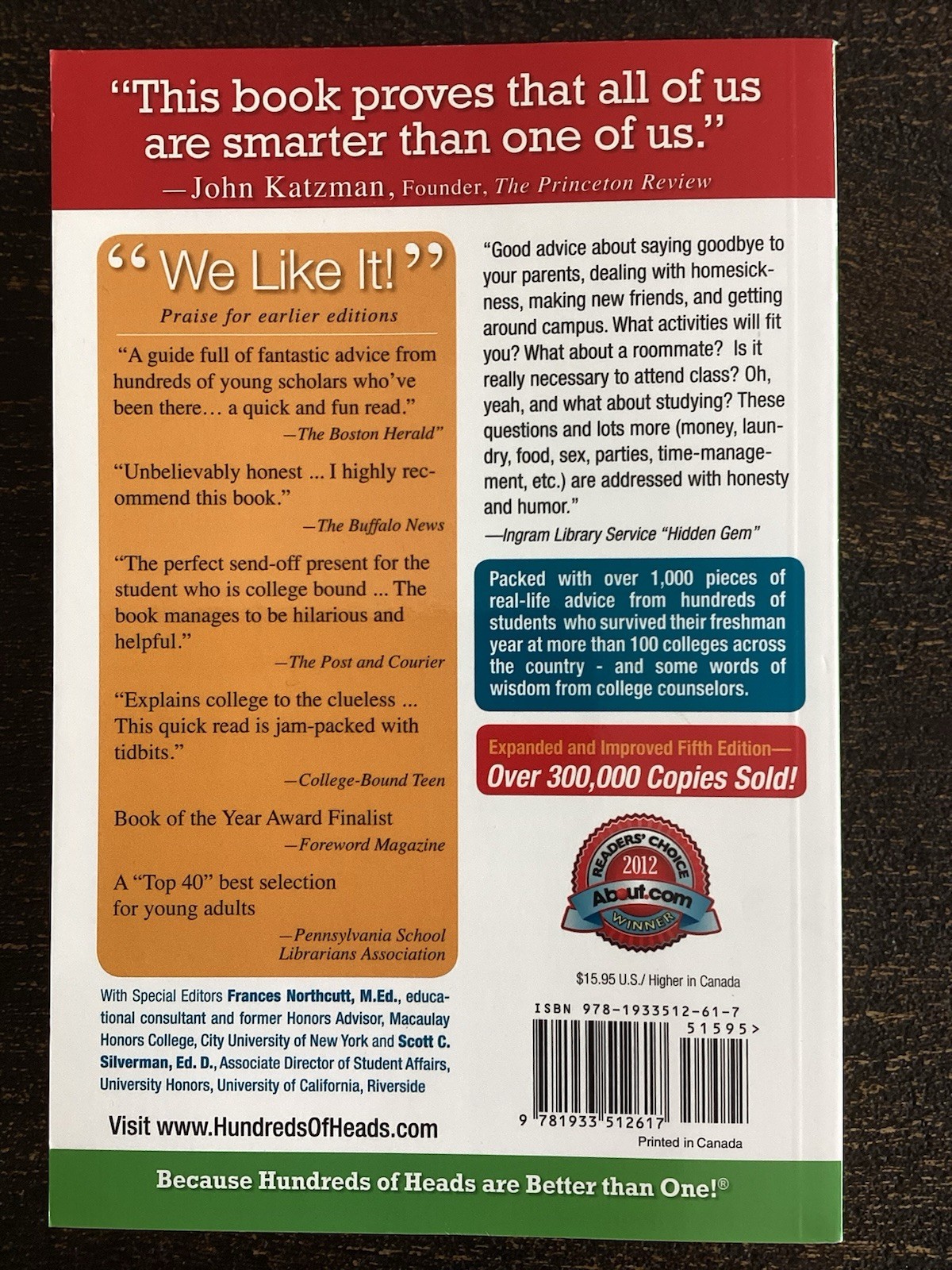 Hundreds of Heads 5th Edition How to Survive Your Freshman Year College Guide