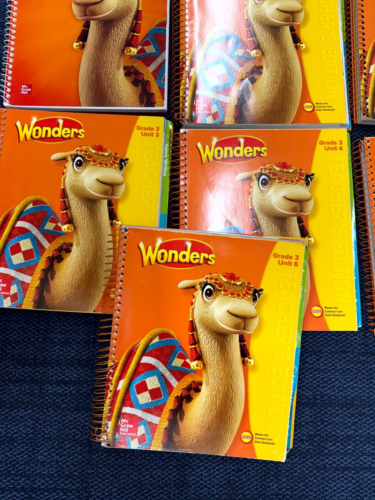 McGraw Hill Wonders Grade 3 Teacher’s Editions Units 1-6 & Many Other Books