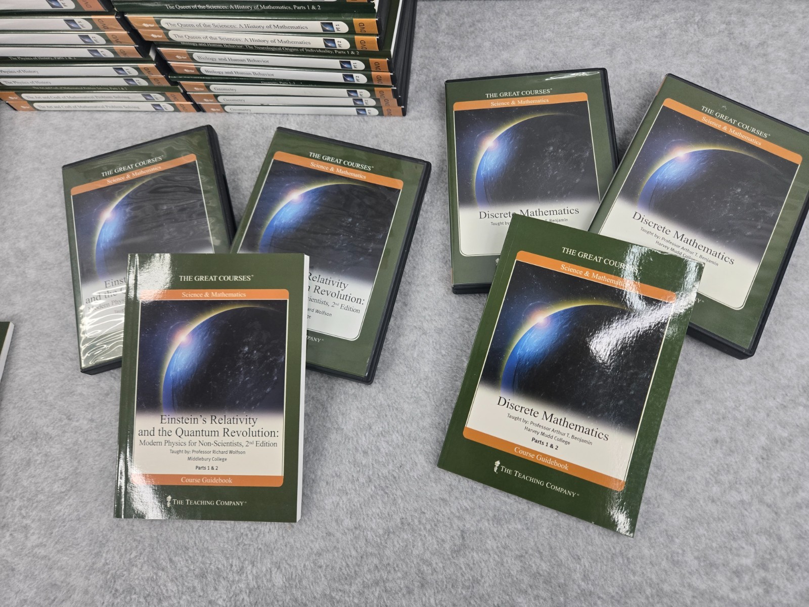 The Great Courses 23 Complete DVD Guidebook Sets Science Mathematics + Extras