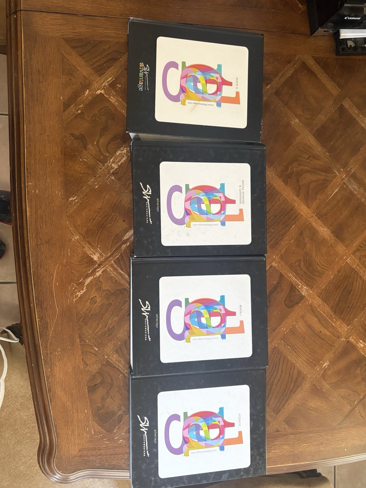 Southwestern Advantage 4 Book Hardcover Set Math Science Social Studies Languags