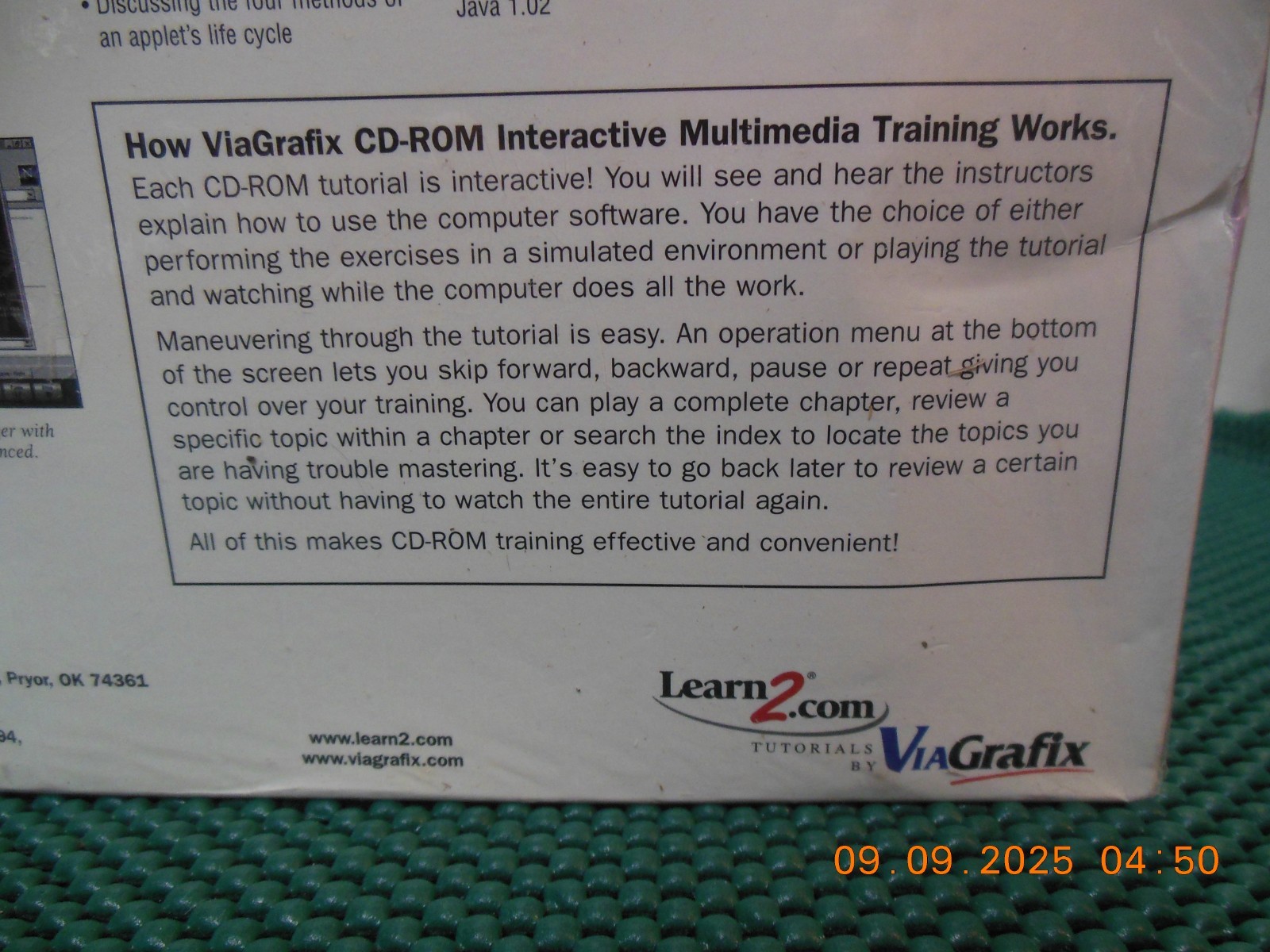 Java Training Interactive CD_ROM /3 CD/ from introduction to Advanced in JAVA