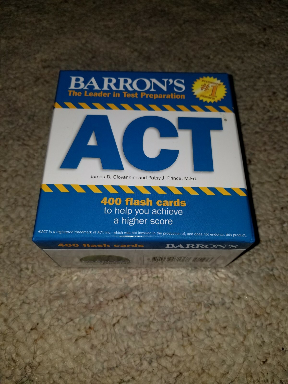 Barron’s Test Prep Ser.: Barron’s ACT Flash Cards : 410 Flash Cards to Help You…