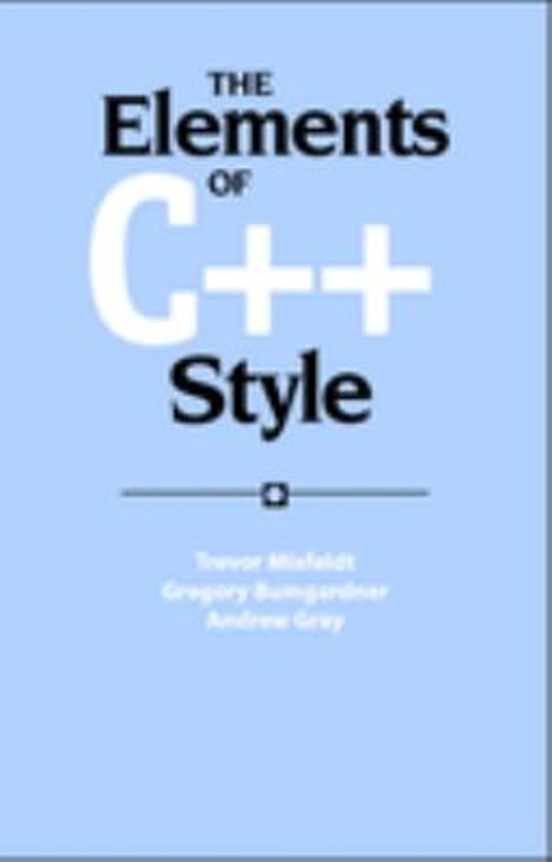 The Elements of C++ Style Paperback