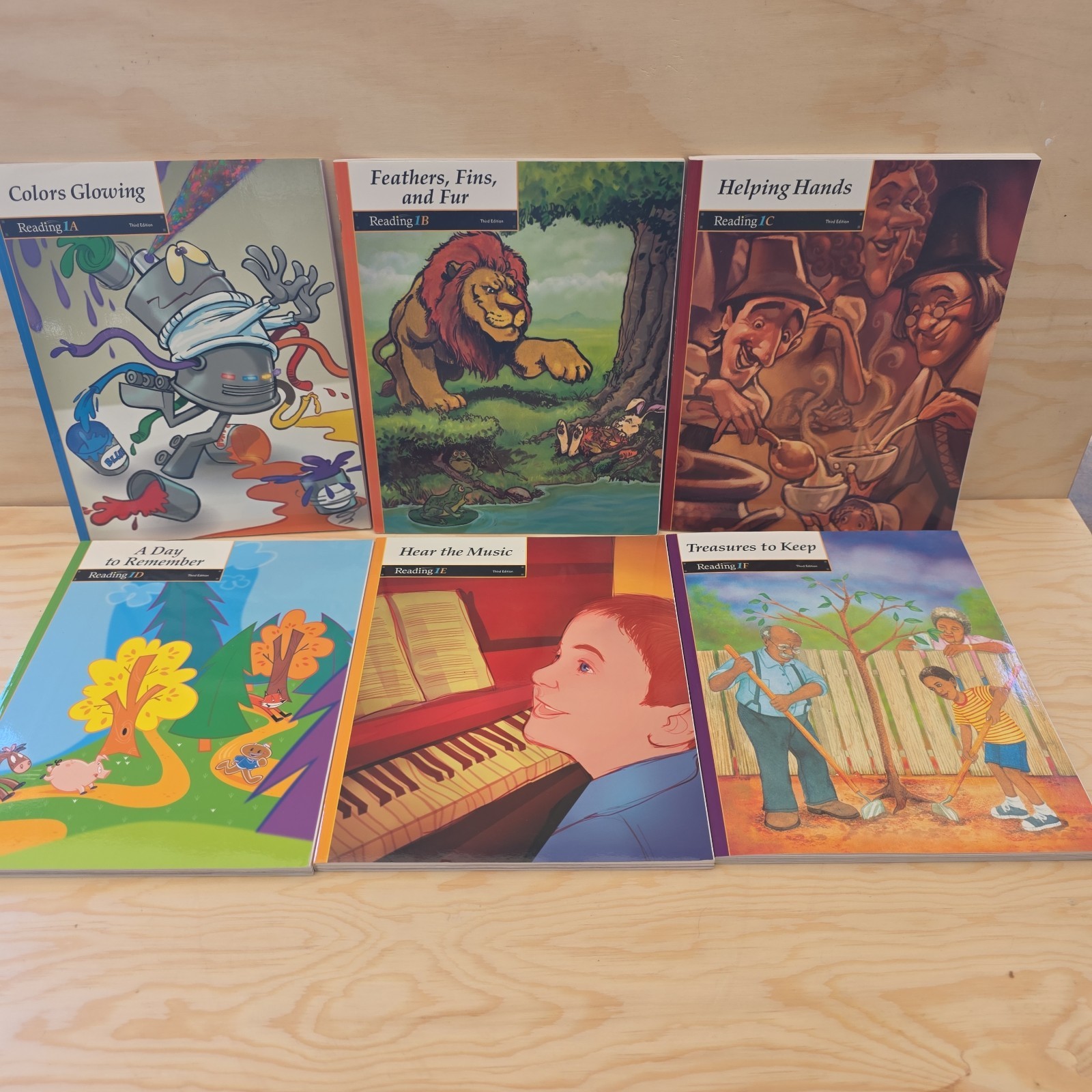 BJU Press Reading 1 Student Text Third Edition Lot of 6 paperback like new