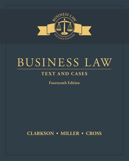 Business Law : Text and Cases, Hardcover by Clarkson, Kenneth W.; Miller, Rog…