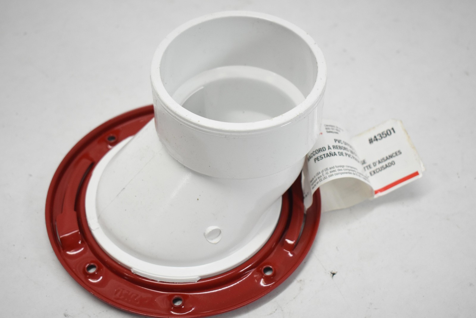 Oatey 43501 PVC Offset Closet Flange 3 Or 4 Inch Toilet Repair Ring Plumbing
