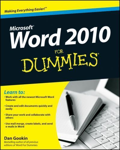 Word 2010 For Dummies – 0470487720, Dan Gookin, paperback