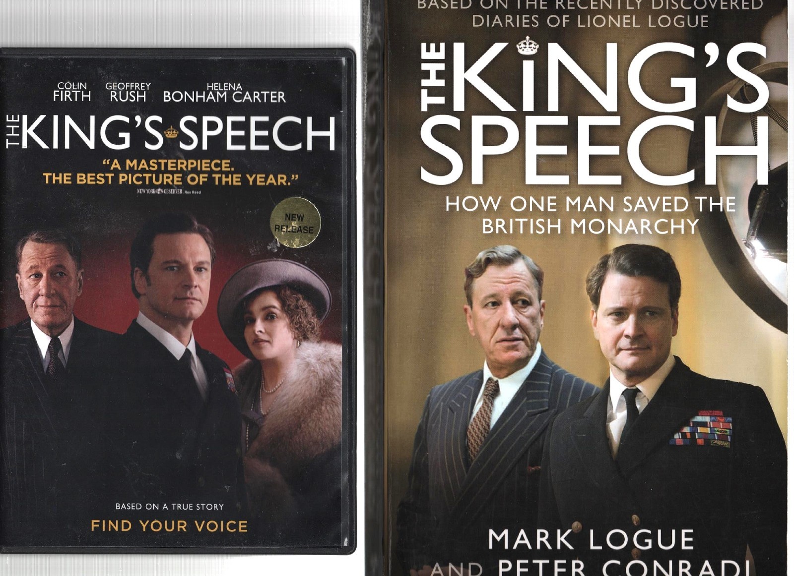 DVD & Trade Paperback: THE KING’S SPEECH: HOW ONE MAN SAVED…by Mark Logue 2010