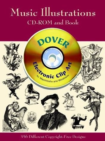 MUSIC ILLUSTRATIONS (DOVER ELECTRONIC CLIP ART) (-ROM AND *Excellent Condition*