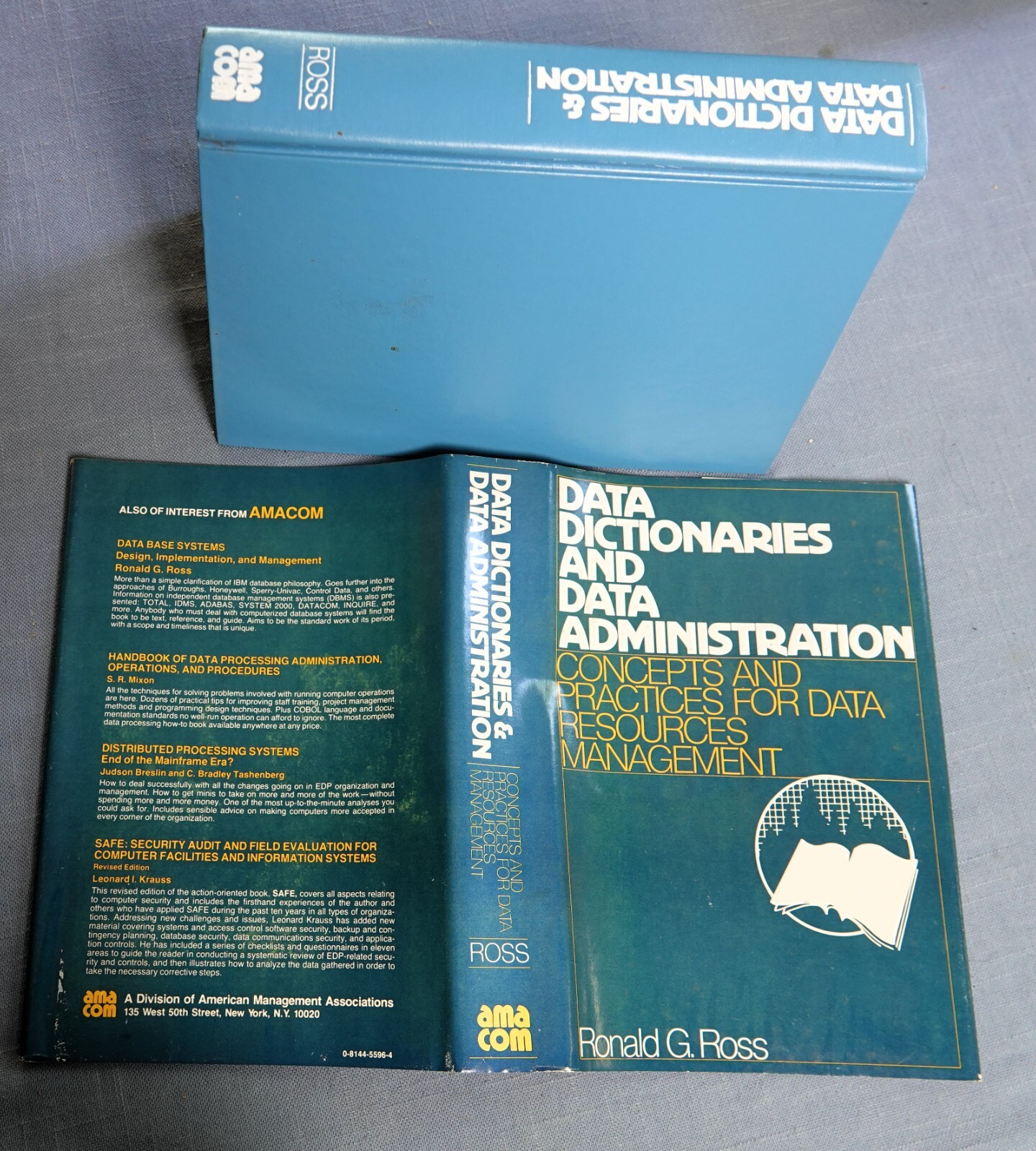 Data Dictionaries and Data Administration : Data Resource mgmt by Ronald Ross hc