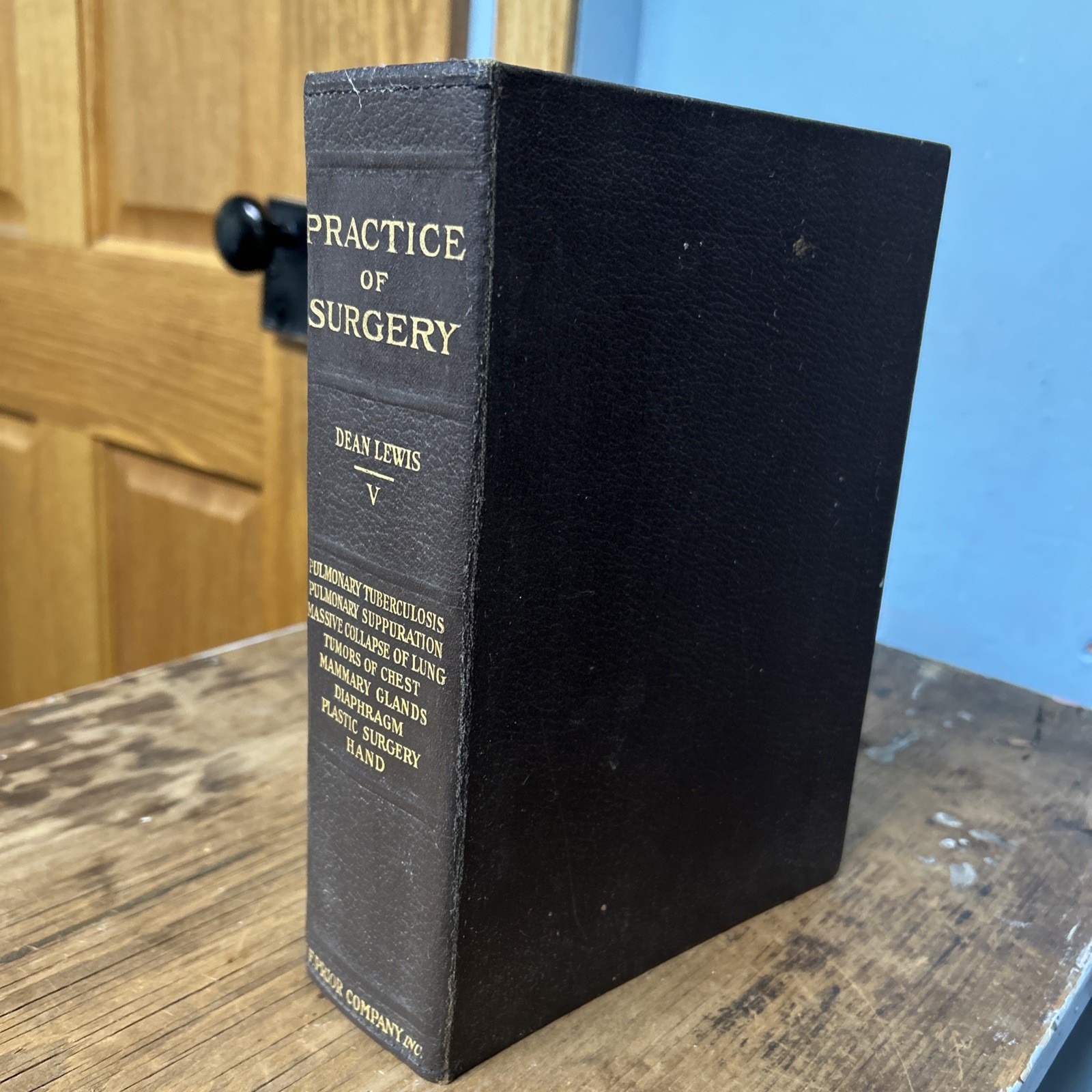 Practice Of Surgery V – Dean Lewis 1930 Pulmonary Lung Chest Plastic Surgery