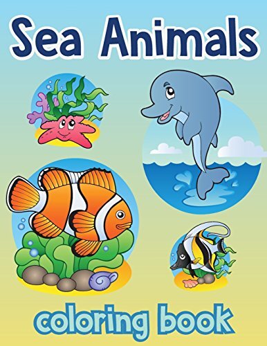 Sea animal Vol2; Easy coloring book for kids toddler, Imagination learning in-,