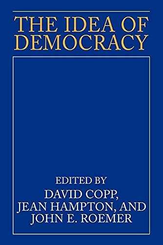 The Idea of Democracy (Volume – Paperback, by Copp David; Hampton – Acceptable