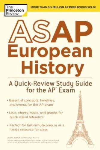 ASAP European History: A Quick-Review Study Guide for the AP Exam (Colleg – GOOD