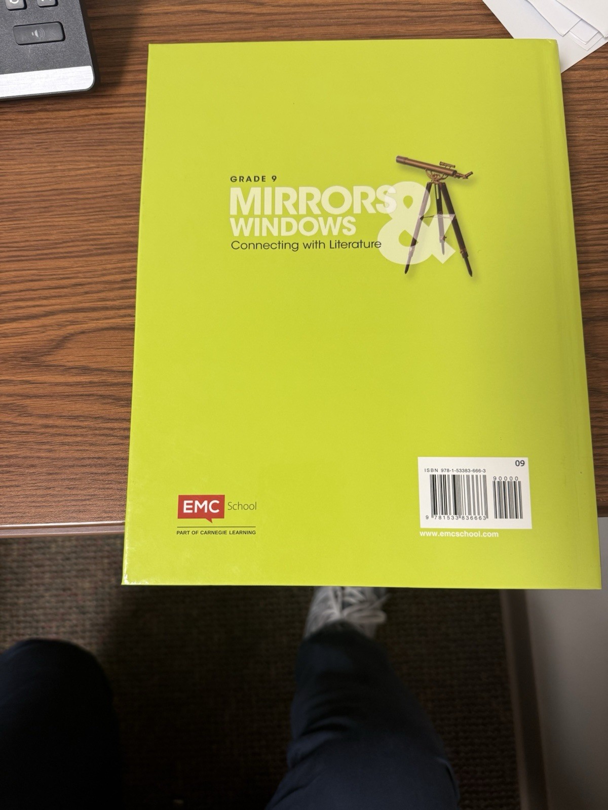 Mirrors & Windows EMC School Hardcover Grade 9 High School Literature Textbook