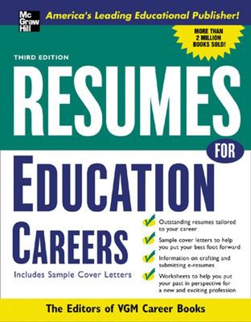 Resumes for Education Careers Paperback Editors of VGM