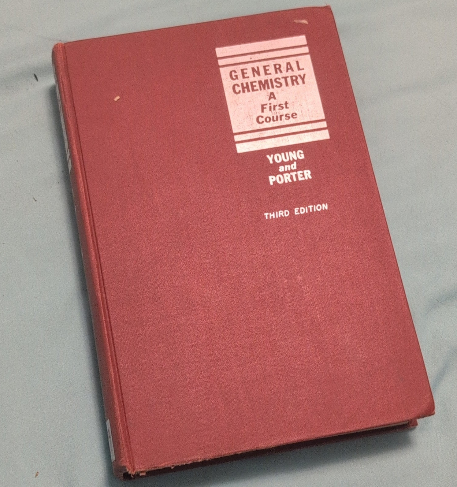 General Chemistry: A First Course 3rd Ed Hardcover 1938 Prentice-Hall Young