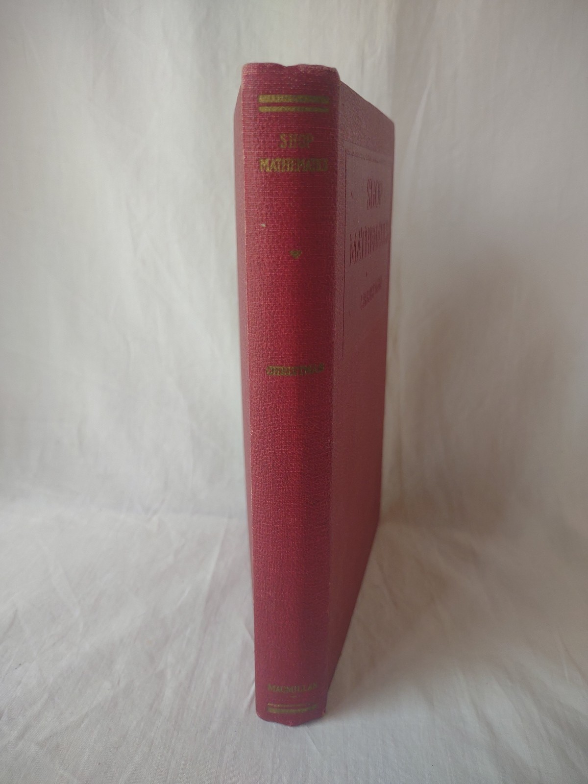 Vintage Math Book 1947 Shop Mathematics By John Christman Trade Manual Textbook