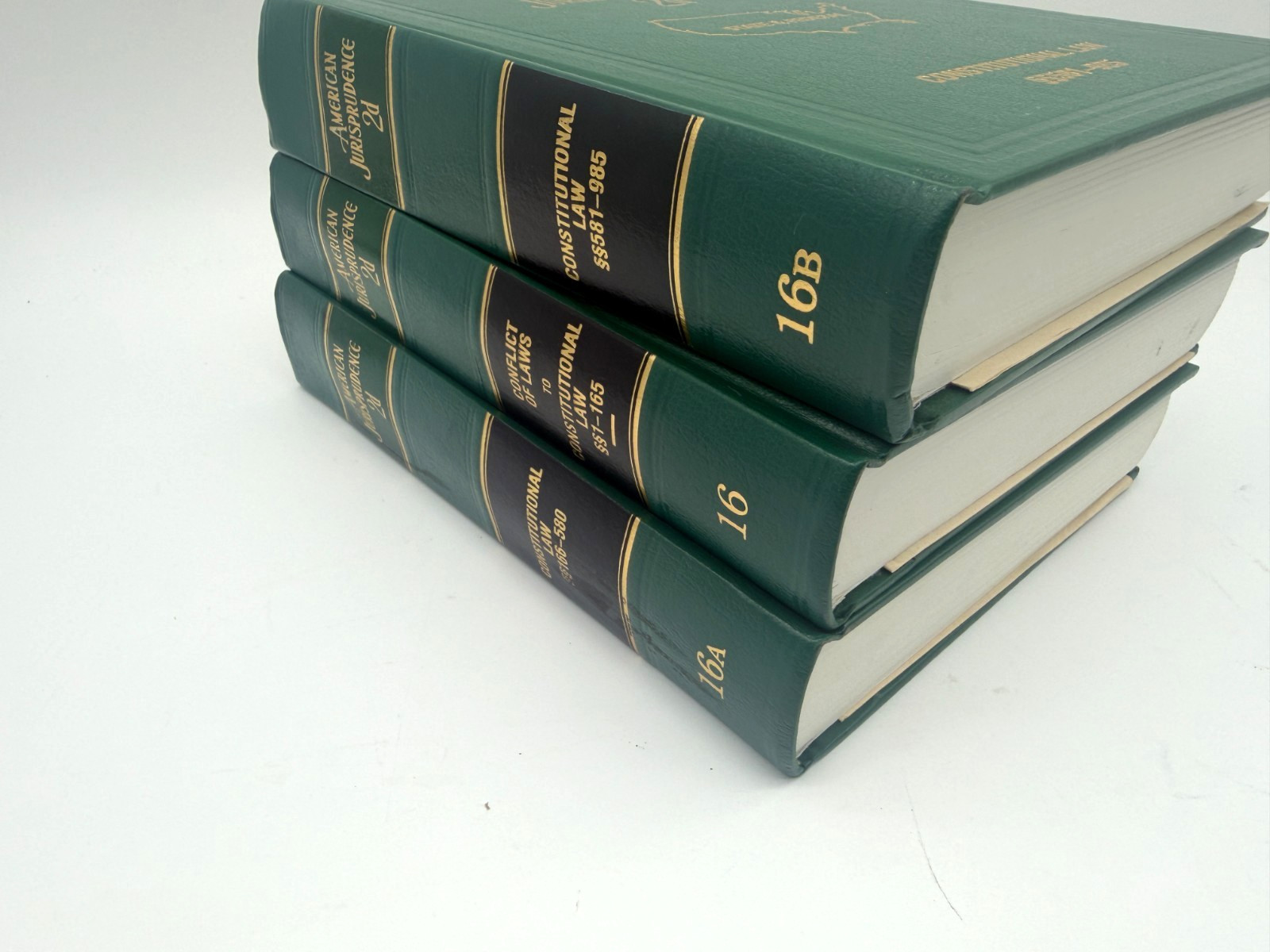American Jurisprudence 2d Volumes Vintage Legal Law Books 3 Set 16 16A 16B 1998