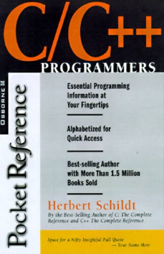 C/C++ Programmer’s Reference (Programmers pocket references) – Paperback – GOOD