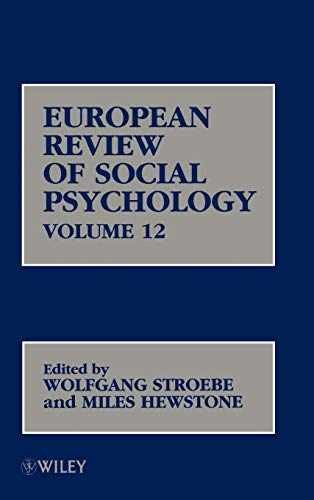European Review of Social – Hardcover, by Stroebe Wolfgang; Hewstone – Very Good