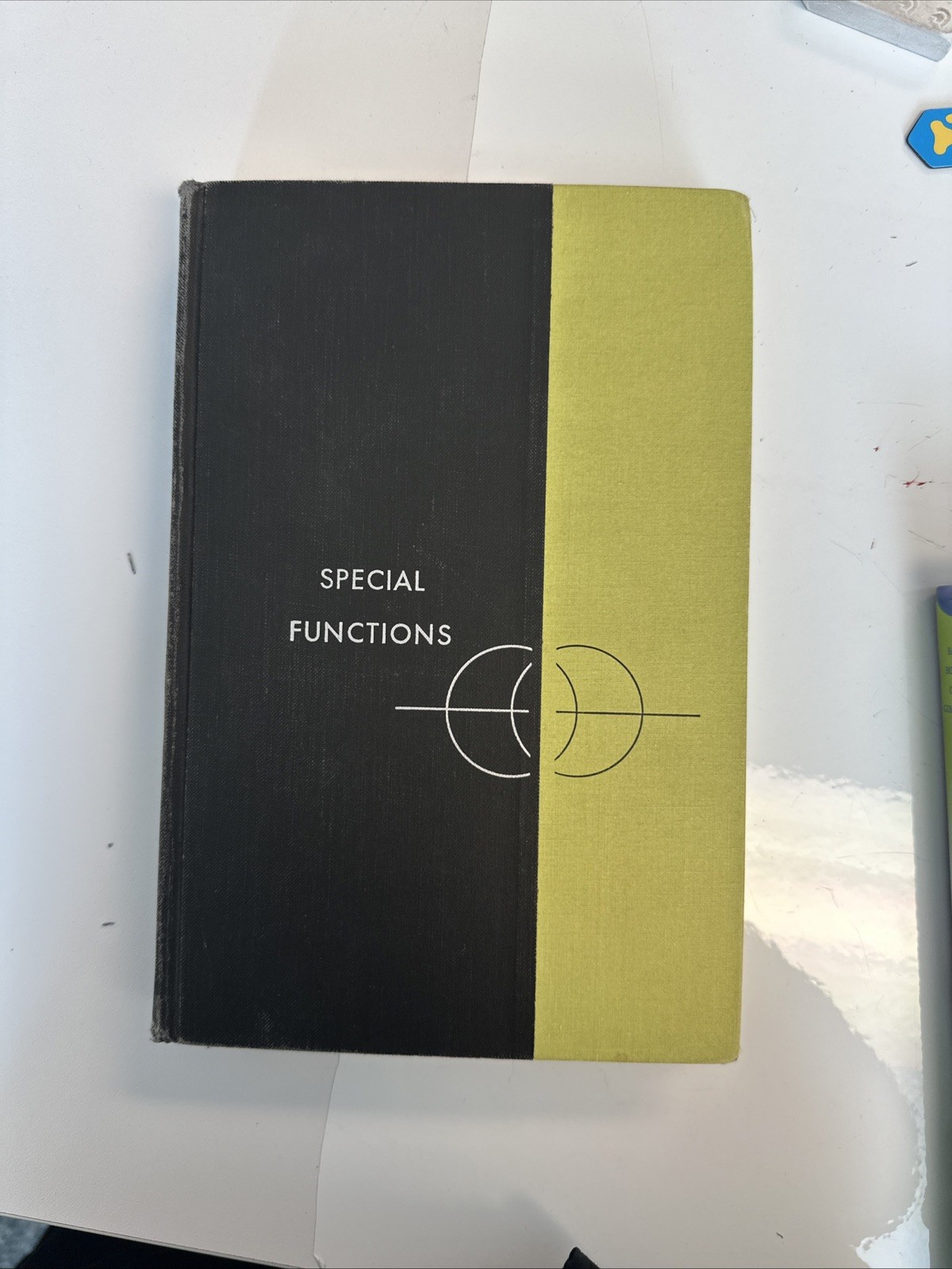 Special Functions Earl D. Rainville 1960 First Printing Hardcover Mathematics