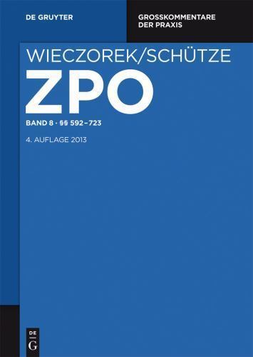 §§ 592-723, Hardcover by Hess, Burkhard (ADP); Olzen, Dirk (ADP); Paulus, Chr…