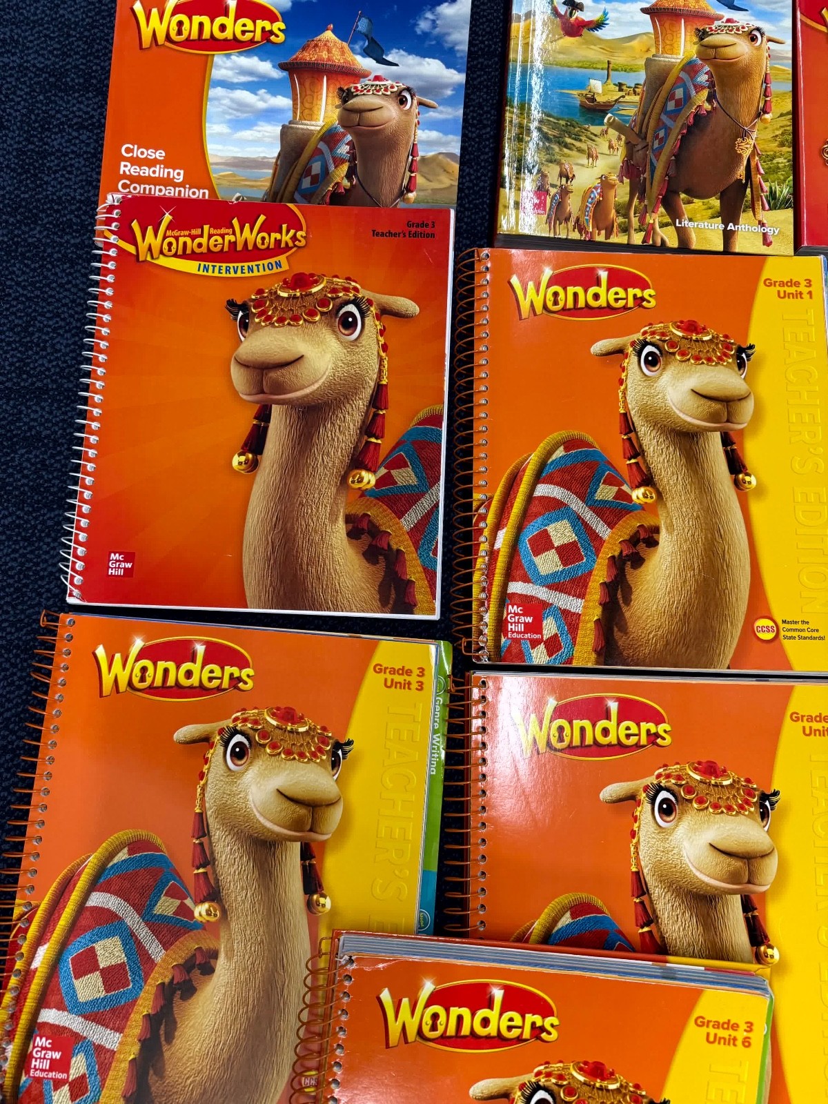 McGraw Hill Wonders Grade 3 Teacher’s Editions Units 1-6 & Many Other Books