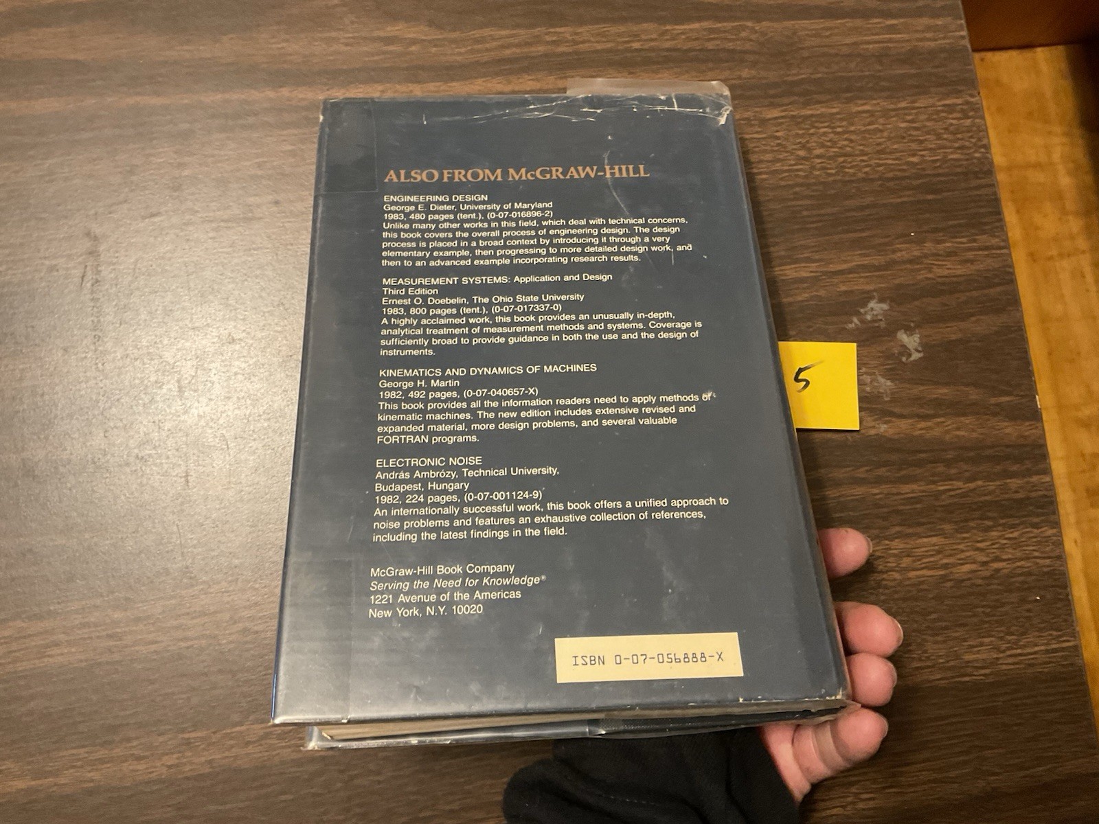 Mechanical Engineering Design 4th Edition Hardcover 1983, Joseph E. Shigley E5