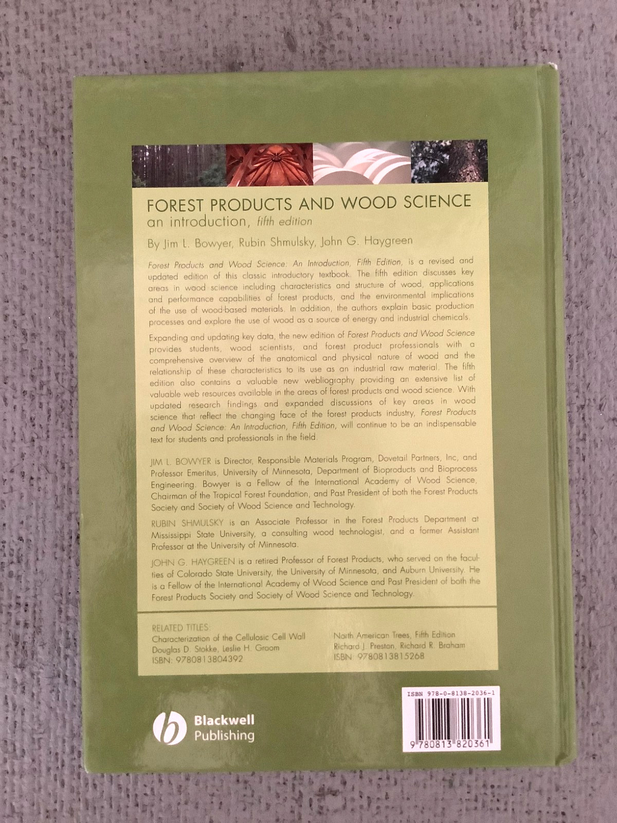 Forest Products and Wood Science: An Introduction NICE SHAPE