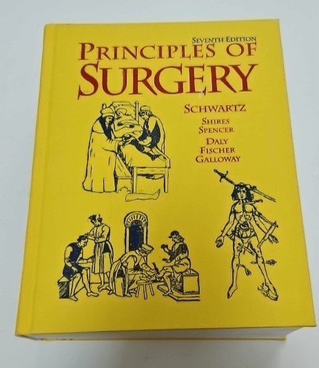 Schwartz’s Principles Of Surgery 7th Edition HC 1999 McGraw-Hill Medical Text VG
