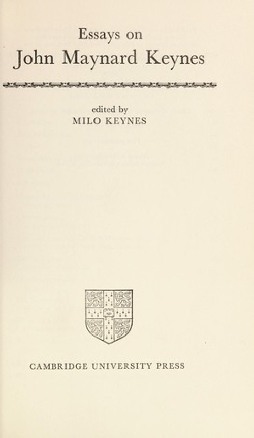 Essays on John Maynard Keynes Hardcover