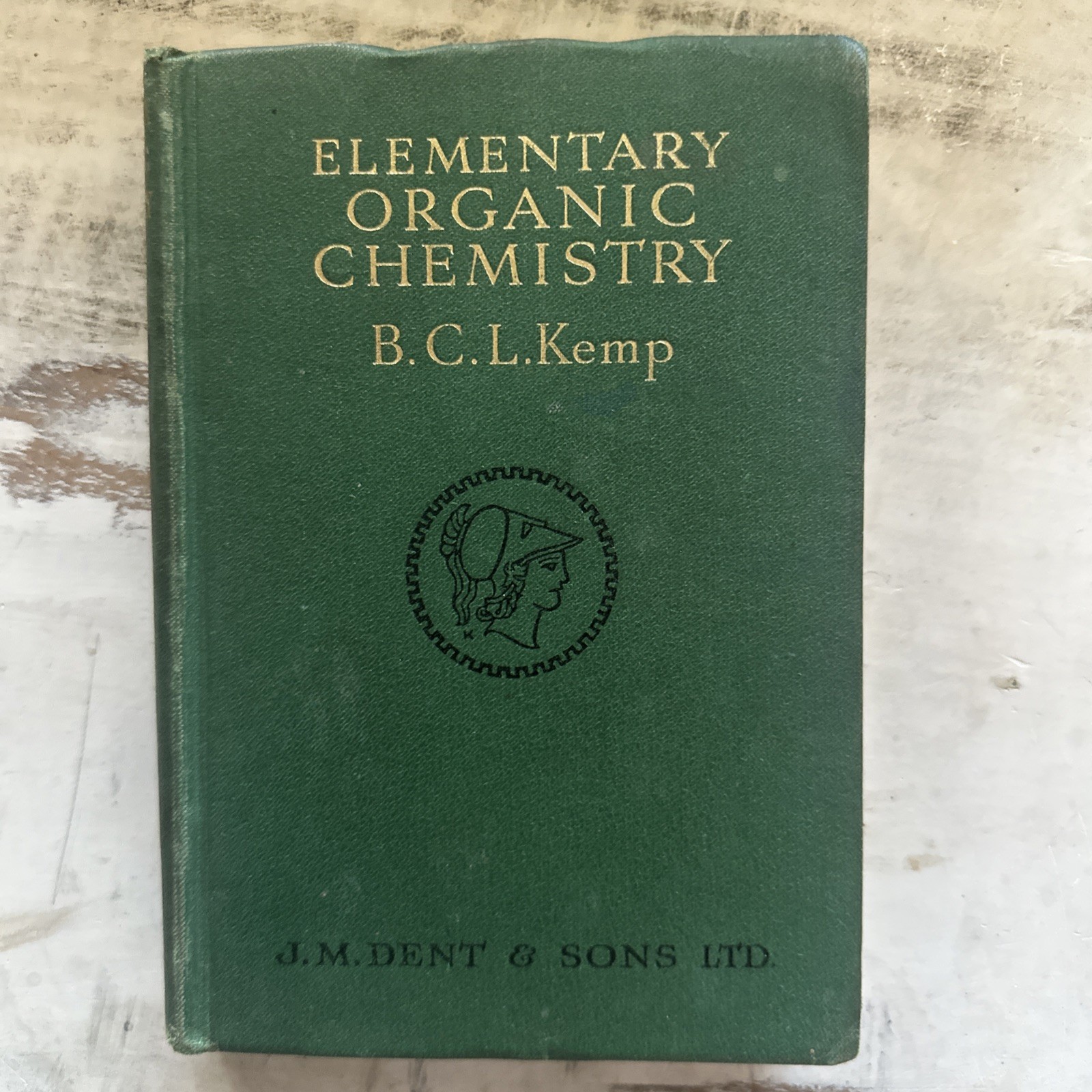 Elementary Organic Chemistry BCL Kemp Great Britain Antique 1946 Hardcover