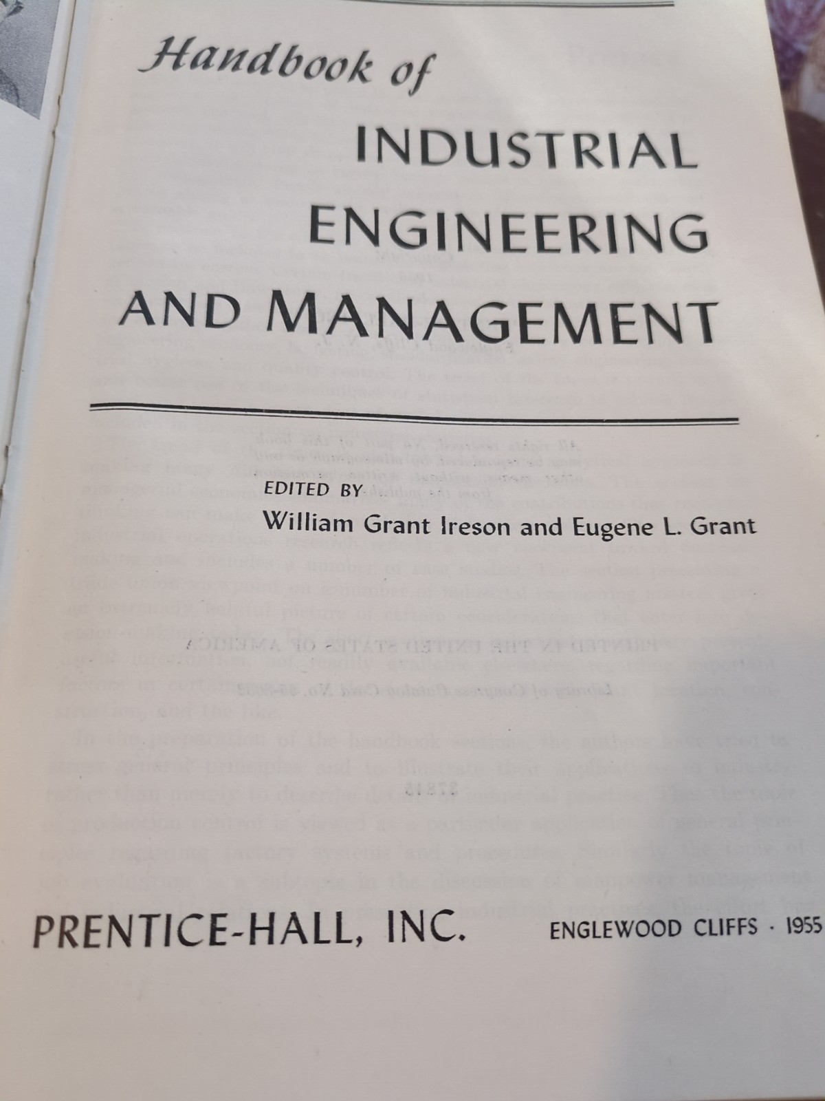 Handbook Of Industrial Engineering And Management Black HC 1955 (02)