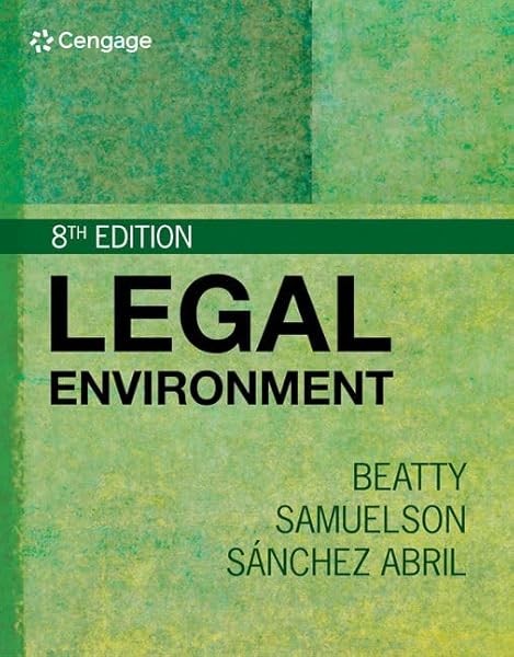 Legal Environment by Jeffrey Beatty