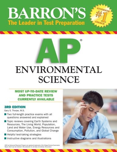 BARRON’S AP ENVIRONMENTAL SCIENCE By Thorpe Gary S. M.s. *Excellent Condition*